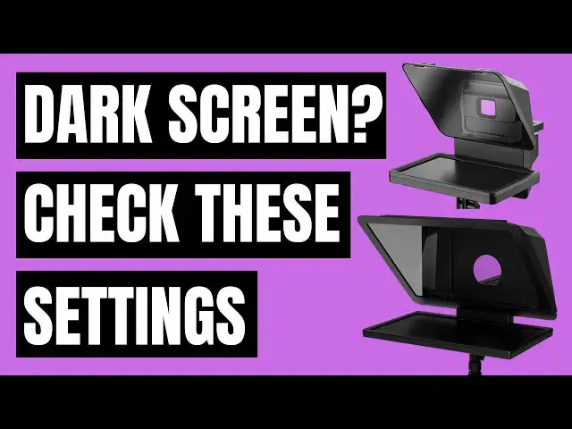 Video thumbnail for Elgato Prompter & Prompter XL - Dark Screen Possible Fix?