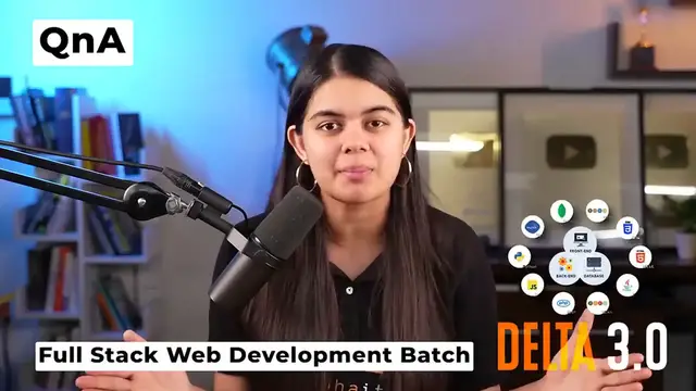 Video thumbnail for QnA Session with Shradha Ma'am _ Delta 3.0 - Web Development