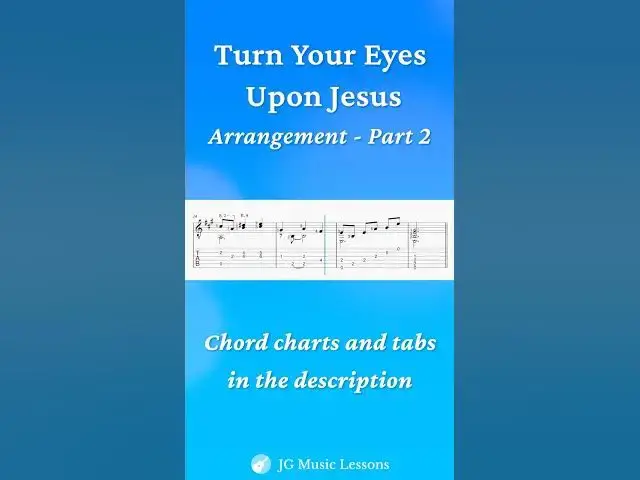 'Video thumbnail for Turn Your Eyes Upon Jesus arrangement guitar tabs 🎸'