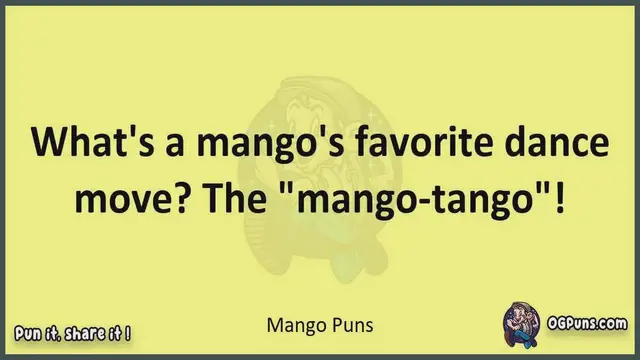 Video thumbnail for Mango - Jokes, Puns, Wordplays, and Laughter