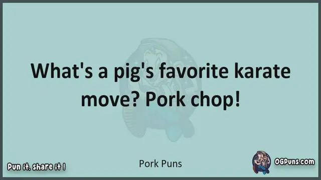 Video thumbnail for Pork - Jokes, Puns, Wordplays, and Laughter