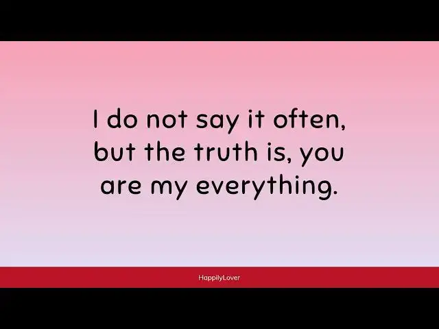 Video thumbnail for Cute You Are My Everything Quotes | Expressing Love and Devotion