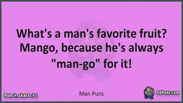Video thumbnail for Man - Jokes, Puns, Wordplays, and Laughter