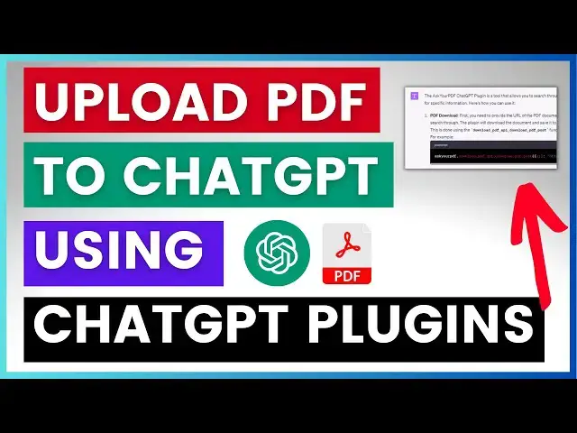 Video thumbnail for How To Upload A PDF To ChatGPT Using AskYourPDF ChatGPT Plugin?