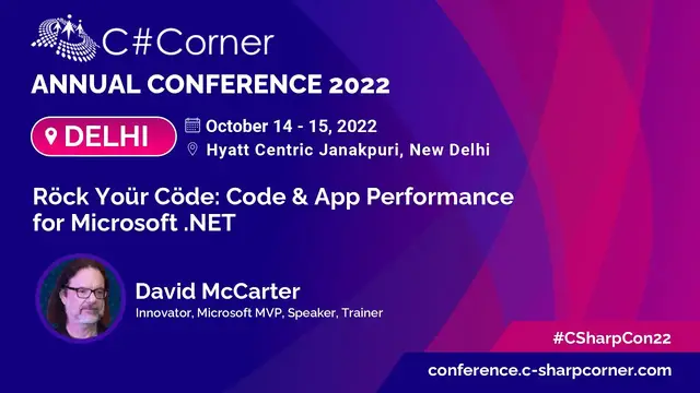Video thumbnail for Rock Your Code  Code and App Performance for Microsoft .Net by David McCarter