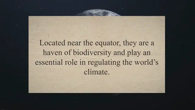 Video thumbnail for The uniqueness of tropical rainforests