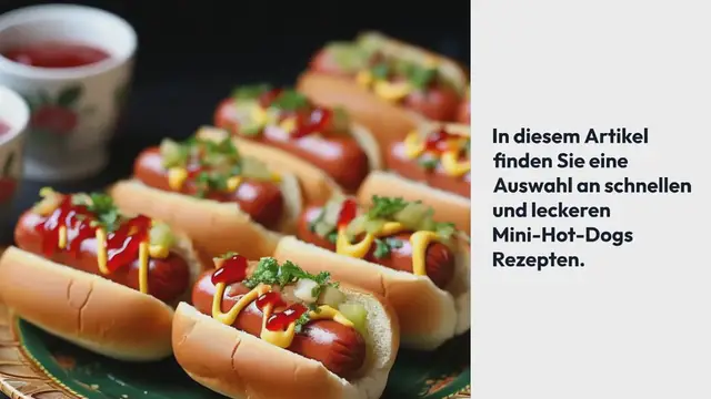 Video thumbnail for Mini-Hot-Dogs Rezepte – Schnell & Lecker