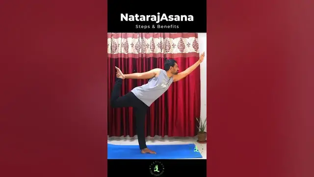 'Video thumbnail for NatarajAsana short video with benefits and steps.'