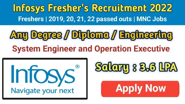 'Video thumbnail for Infosys Off Campus drive 2022 | Freshers | Any Degree , Diploma , Engg | Apply Online | MNC Jobs'