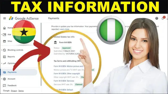 Video thumbnail for Tax Information YouTube Adsense 2023 | How To Submit Tax Information In Google AdSense