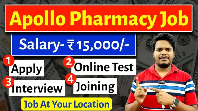 'Video thumbnail for Apollo Pharmacy Recruitment 2024 | Apollo Pharmacy Job Vacancy 2024 | #chakrirkhabor247 #wbnewjob'