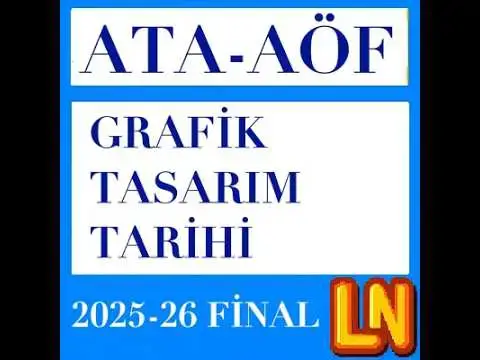 Video thumbnail for Ata Aöf Grafik Tasarım Tarihi 2025-2026 Final Soruları