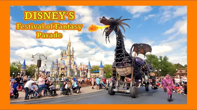 'Video thumbnail for Disney Festival of Fantasy Parade at the Magic Kingdom - Full Parade'