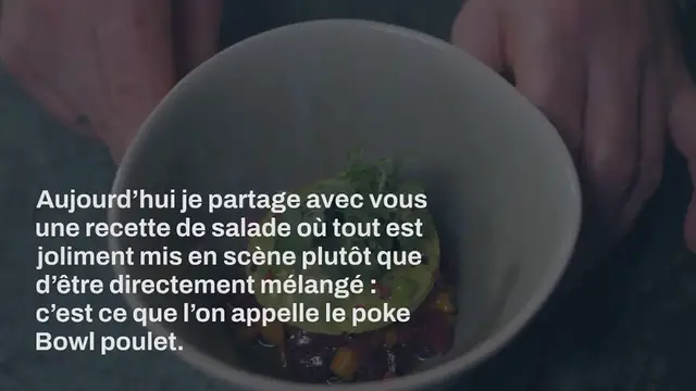 Video thumbnail for Poke Bowl poulet avocat et ananas