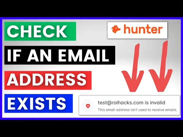 Video thumbnail for How To Check If An Email Address Exists? [in 2023]