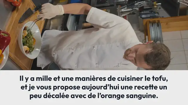 Video thumbnail for Tofu laqué à l’orange sanguine