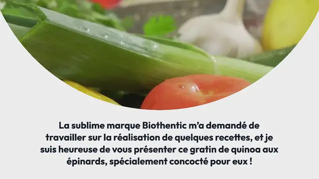 Video thumbnail for Gratin de quinoa aux épinards et amandes grillées