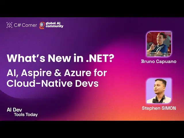'Video thumbnail for What’s New in .NET: AI, Aspire & Azure for Cloud-Native Devs'