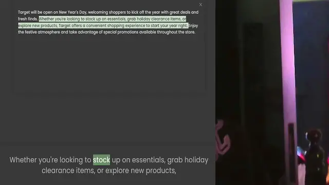 Video thumbnail for Target will be open on New Year's Day, welcoming shoppers to kick off the year with great deals and fresh finds. Whether you're looking to stock up on essentials, grab holiday clearance items, or explore new products, Target offers a conv