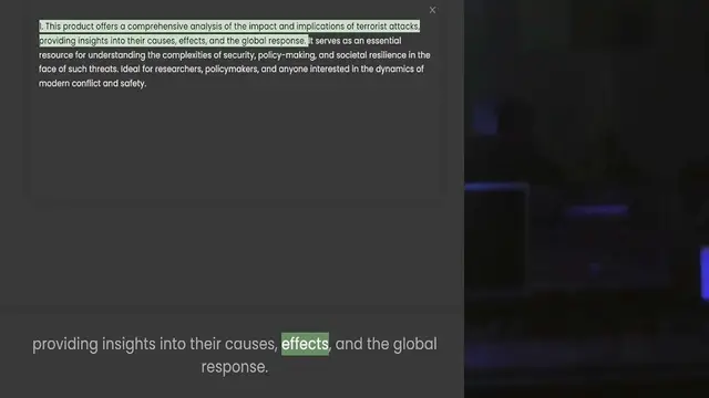 Video thumbnail for providing insights into their causes, effects, and the global response. It serves as an essential resource for understanding the complexities of security, policy-making, and societal resilience in the face of such threats. Ideal for resea