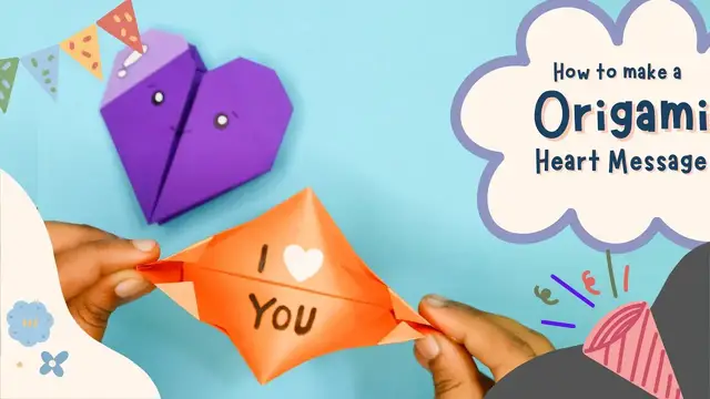 Video thumbnail for How to Make Origami Heart Message/DIY Heart Message/Easy Crafts