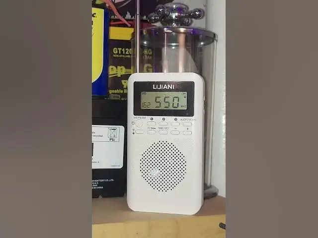 'Video thumbnail for Lijiani AM/FM/WX Digital Pocket Radio NOAA WX Station KWO35 @ 162.550 MHz'