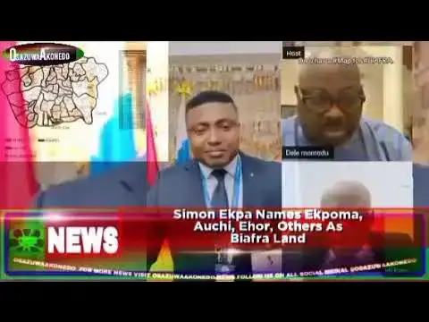 Video thumbnail for Simon Ekpa Names Ekpoma, Auchi, Ehor, Others As Biafra Land ~ OsazuwaAkonedo
