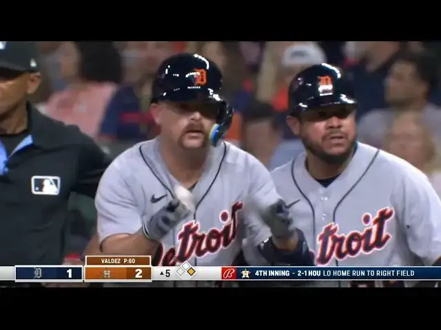 'Video thumbnail for Jake Rogers BELTS a RBI Single, Scoring Jonathan Schoop! | Detroit Tigers | 4/4/2023'
