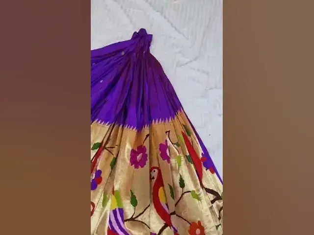 Video thumbnail for Paithani lehenga for wedding. Contact us on Whatsapp no. 8668334791