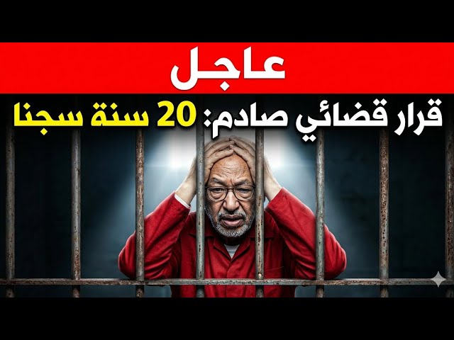 Video thumbnail for 🚨#عاجل |  20 سنة سجن .. الحكم على راشد الغنوشي وصهره رفيق بوشلاكة.. وهذا الفيديو الذي فجّر القضية! 🔥
