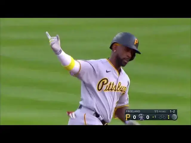 'Video thumbnail for Andrew McCutchen CLUBS a Solo Home Run! | 3rd HR of 2023! | Pittsburgh Pirates | 4/17/2023'