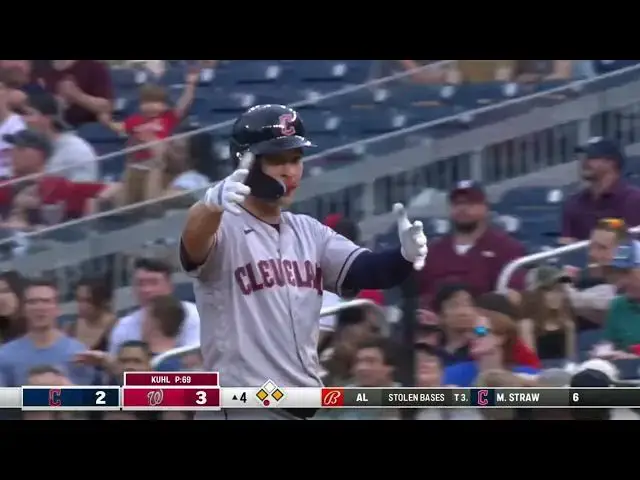 'Video thumbnail for Will Brennan WHACKS a RBI Single! | Cleveland Guardians | 4/15/2023'