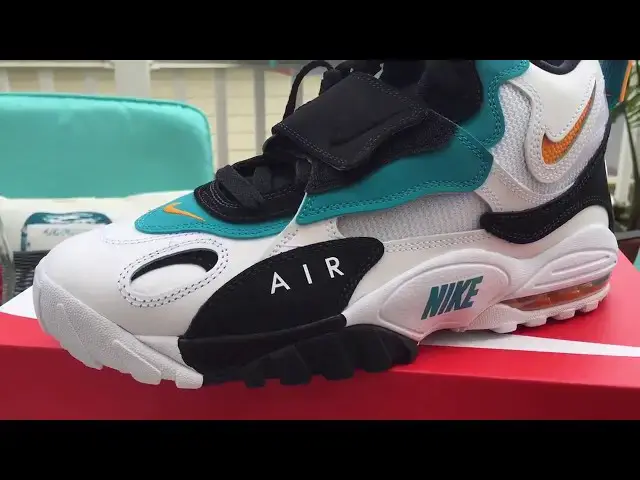 'Video thumbnail for Quick Look At The Dan Marino Nike Air Max Speed Turf Miami Dolphins'