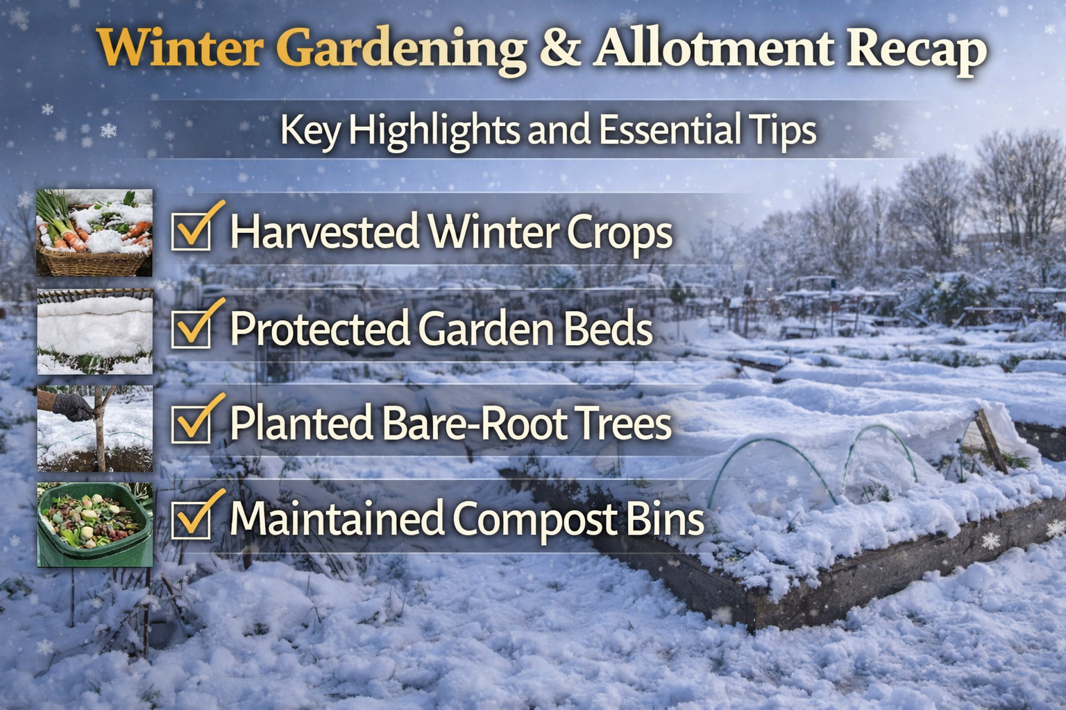 Video thumbnail for Winter Gardening & Allotment Recap | Key Highlights and Essential Tips
