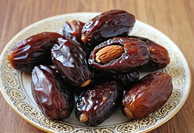 Video thumbnail for Almond Stuffed Dates Recipe