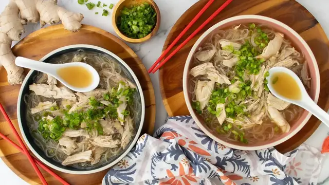 'Video thumbnail for Hawaiian-Style Chicken Long Rice Gives Leftover Rotisserie Chicken A Makeover'