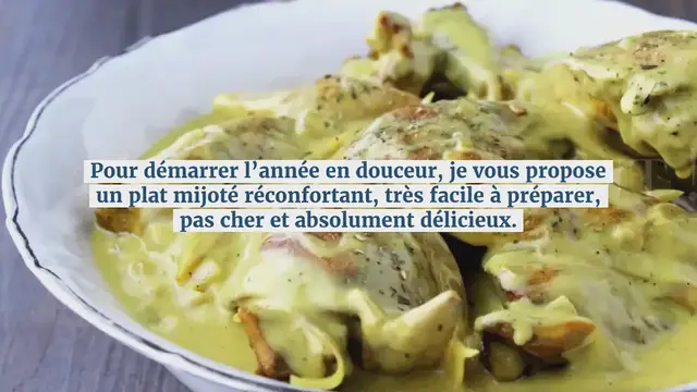 Video thumbnail for Poulet mijoté à la Normande, sauce crémeuse au Cidre