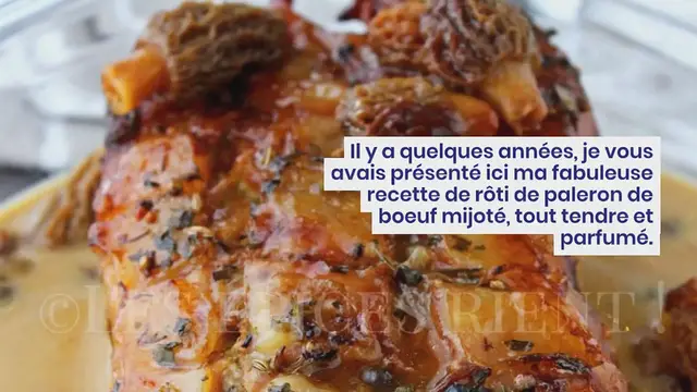 Video thumbnail for Rôti de paleron de veau, sauce crémeuse aux morilles