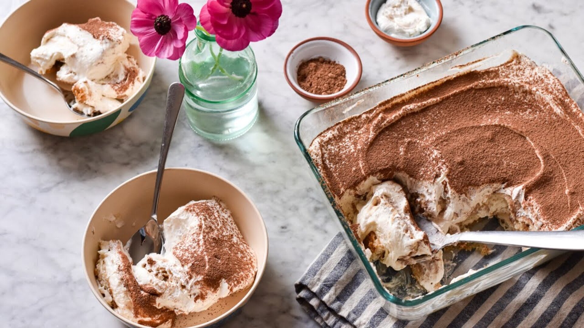 Video thumbnail for Vegan-Friendly Tiramisu Recipe