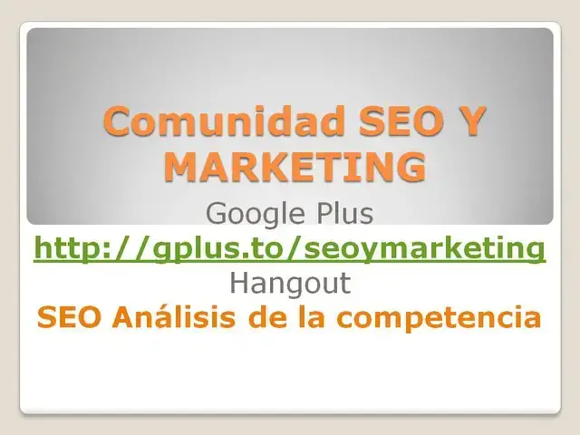 Video thumbnail for Seo analisis de la competencia