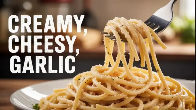 'Video thumbnail for Garlic Parmesan Pasta'