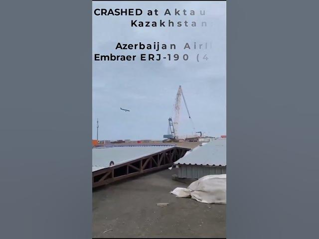 Video thumbnail for Azerbaijan Airlines Embraer ERJ 190 Crashed at Aktau Airport