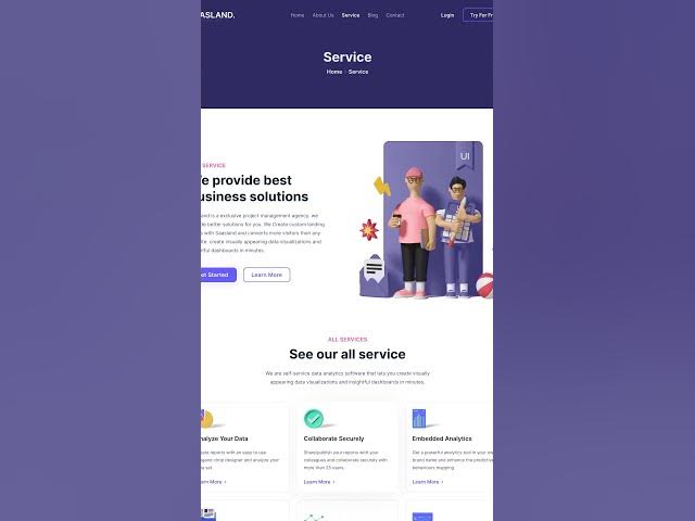 Video thumbnail for Saasland website template |  HTML Website Templates | free templates download  #figmatemplate