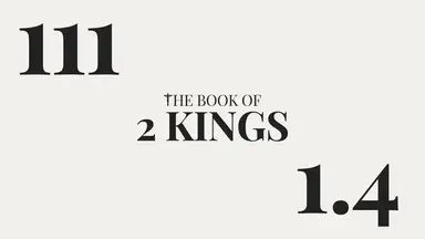 'Video thumbnail for DAY 111 | The Book of 2 Kings: Chapter 1-4'