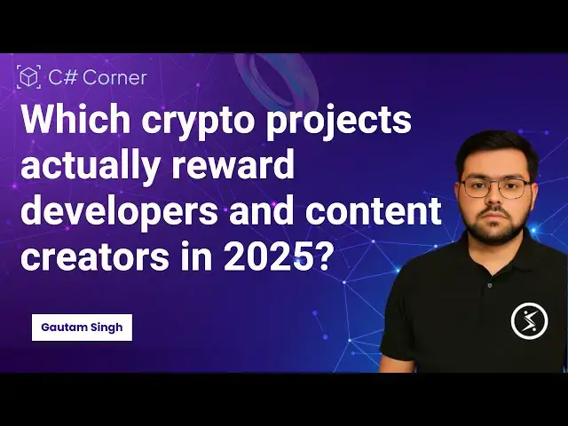 'Video thumbnail for Which Crypto Project Reward Developers or Content Creators in 2025'