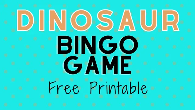 Video thumbnail for Dinosaur Bingo Printable Free
