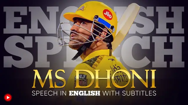 Video thumbnail for ENGLISH SPEECH | MS DHONI: Priceless Moments (English Subtitles)