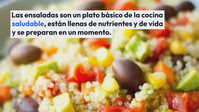 Video thumbnail for 9 Recetas de Ensaladas Veganas