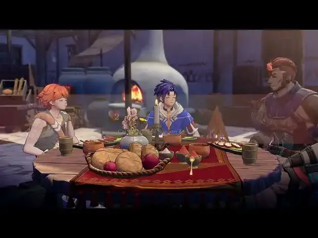 Video thumbnail for Fire Emblem: Fortune's Weave - P 1 Cai's Path Ch 5: Guzran, Peter and Cai Share a Meal