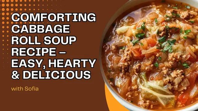 Video thumbnail for Comforting Cabbage Roll Soup Recipe – Easy, Hearty & Delicious
